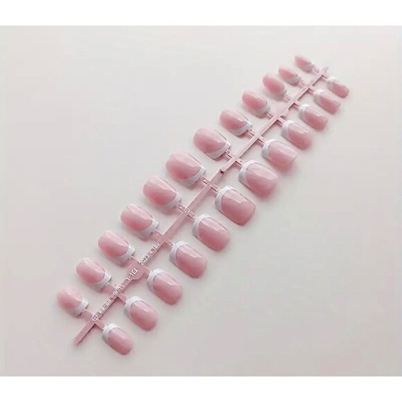 False French Fingernails and Toenails * New in PKG Pink - Picture 4 of 8